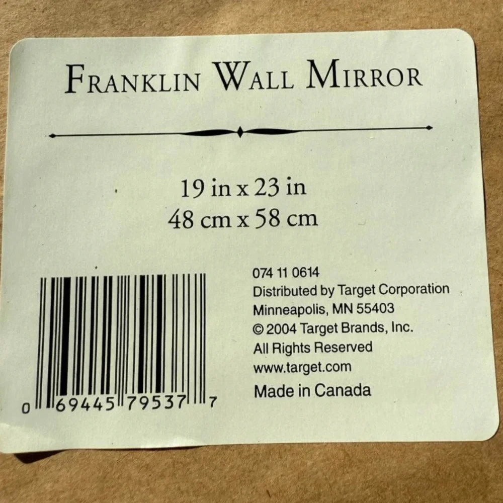 Franklin Wall Mirror 19 x 23